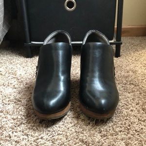 Dr Scholls Black Wedge Boots